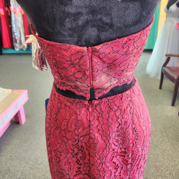 Alyce 1293 Red/Black Size 10 Two-Piece Prom/Evening Formal - Picture 6 of 7